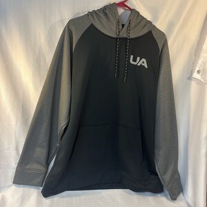 UA men’s Black and Gray Cold Gear Hoodie size XXL